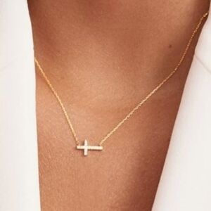 Elegant Gold Cross Necklace